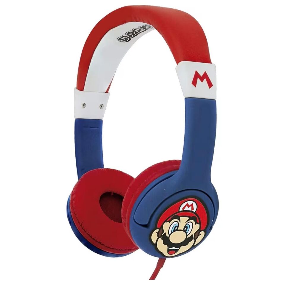 OTL  Super Mario Çocuk Kulaklığı 3.5 mm Stereo Jaklı Mavi