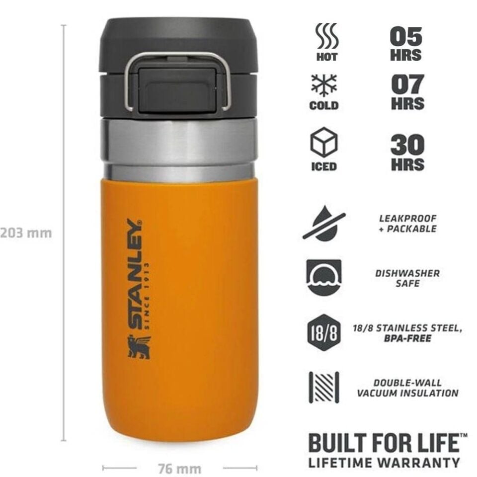 Stanley The Quick Flip 0.47 lt Çelik Termos Safran