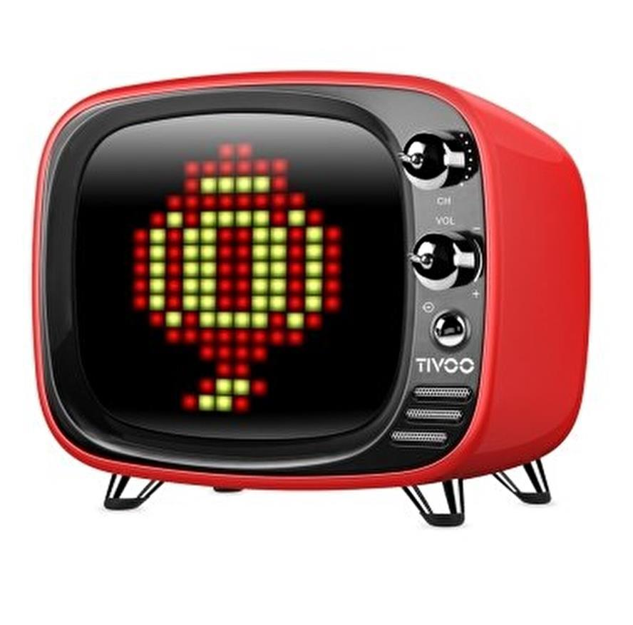 Divoom Tivoo Pixel Art Smart Bluetooth Hoparlör Kırmızı