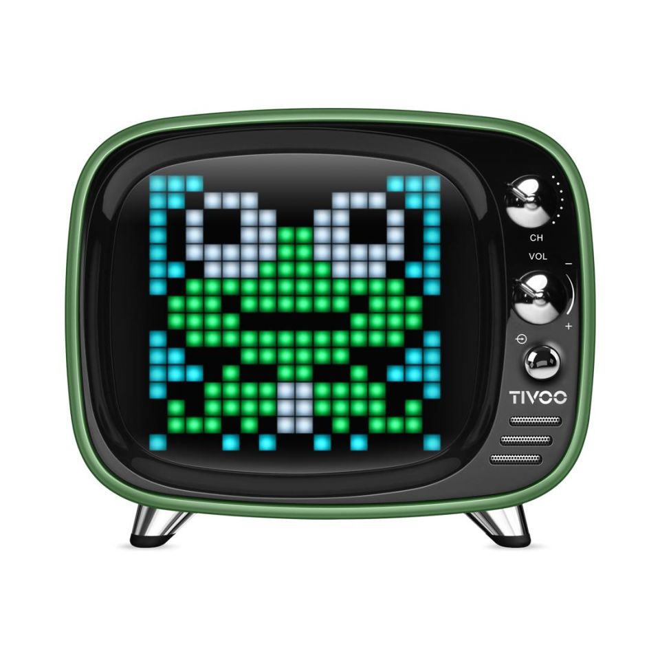 Divoom Tivoo Pixel Art Smart Bluetooth Hoparlör Yeşil