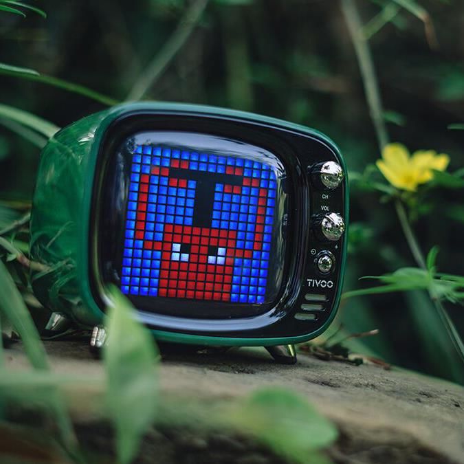 Divoom Tivoo Pixel Art Smart Bluetooth Hoparlör Yeşil
