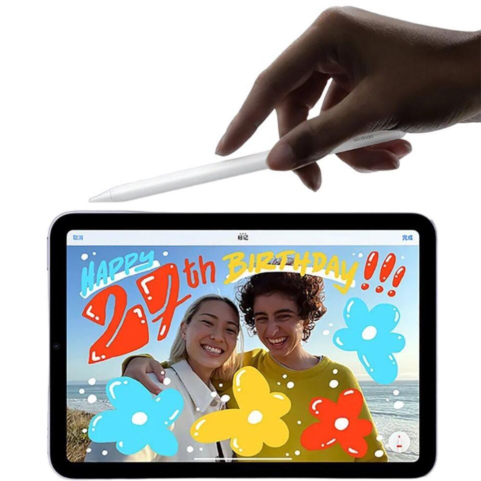 Mcdodo PN-3080 iPad, Windows ve Android için Manyetik Şarj Özellikli Tablet Kalemi - Beyaz