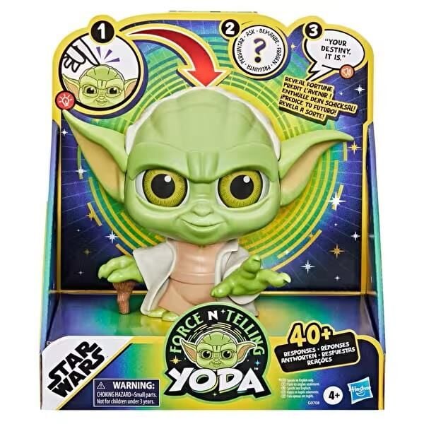 Hasbro Star Wars Sesli ve Işıklı  Force N Telling Yoda Figür 15 cm G0708