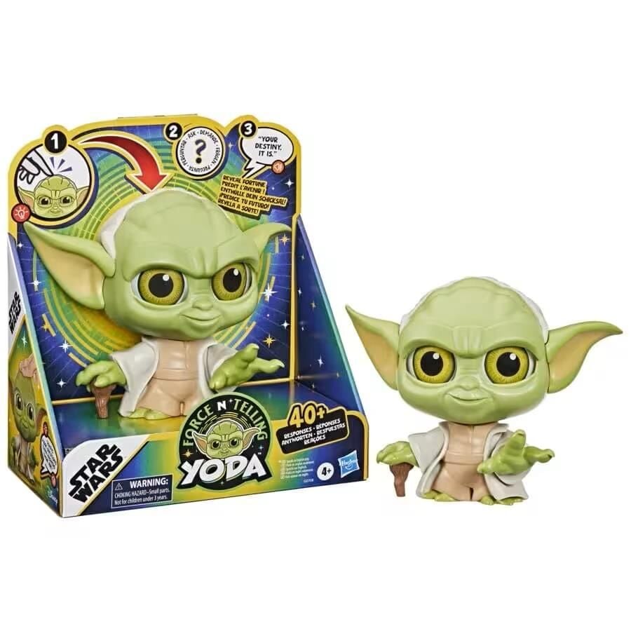 Hasbro Star Wars Sesli ve Işıklı  Force N Telling Yoda Figür 15 cm G0708