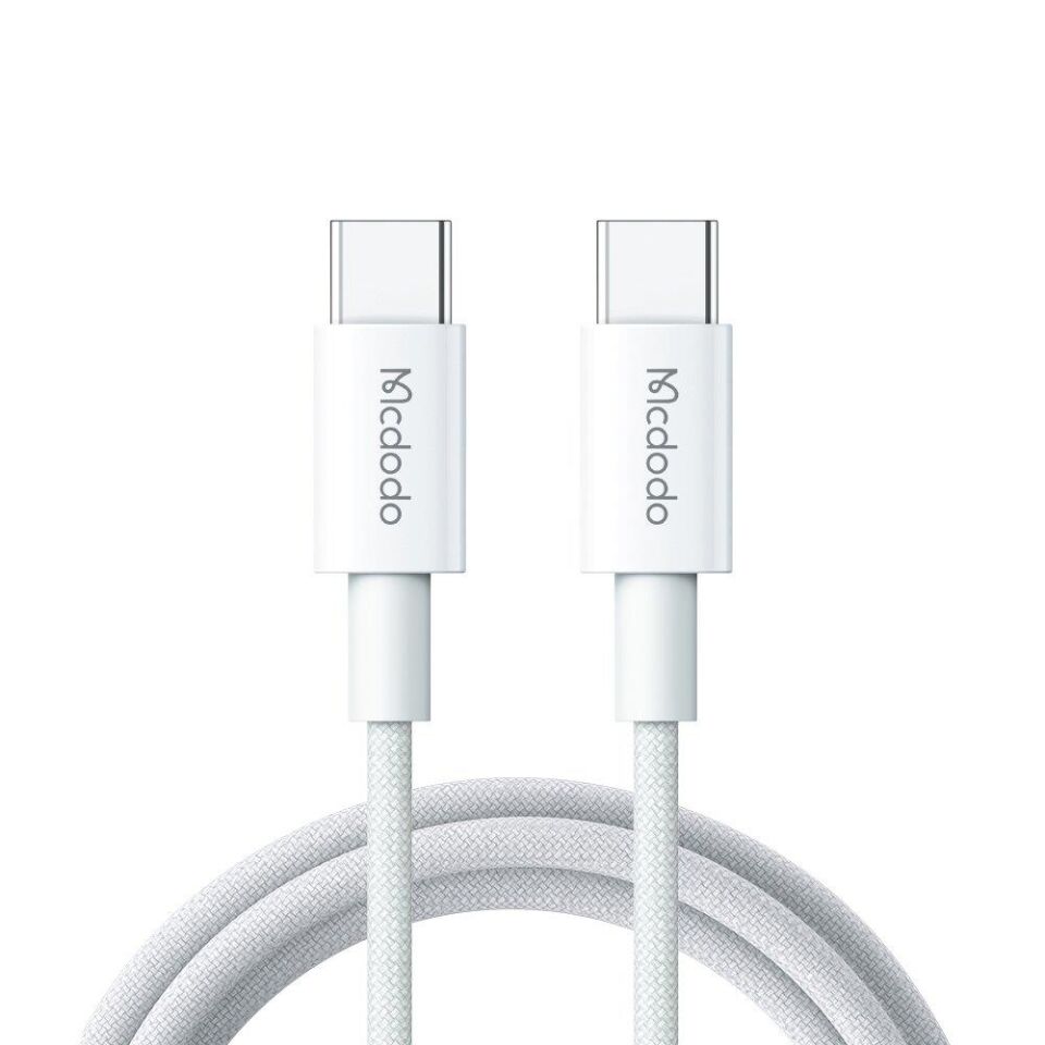 McDodo CA-2770 60W USB -C TO USB-C Şarj Ve Data Kablosu Beyaz - 1.2 M
