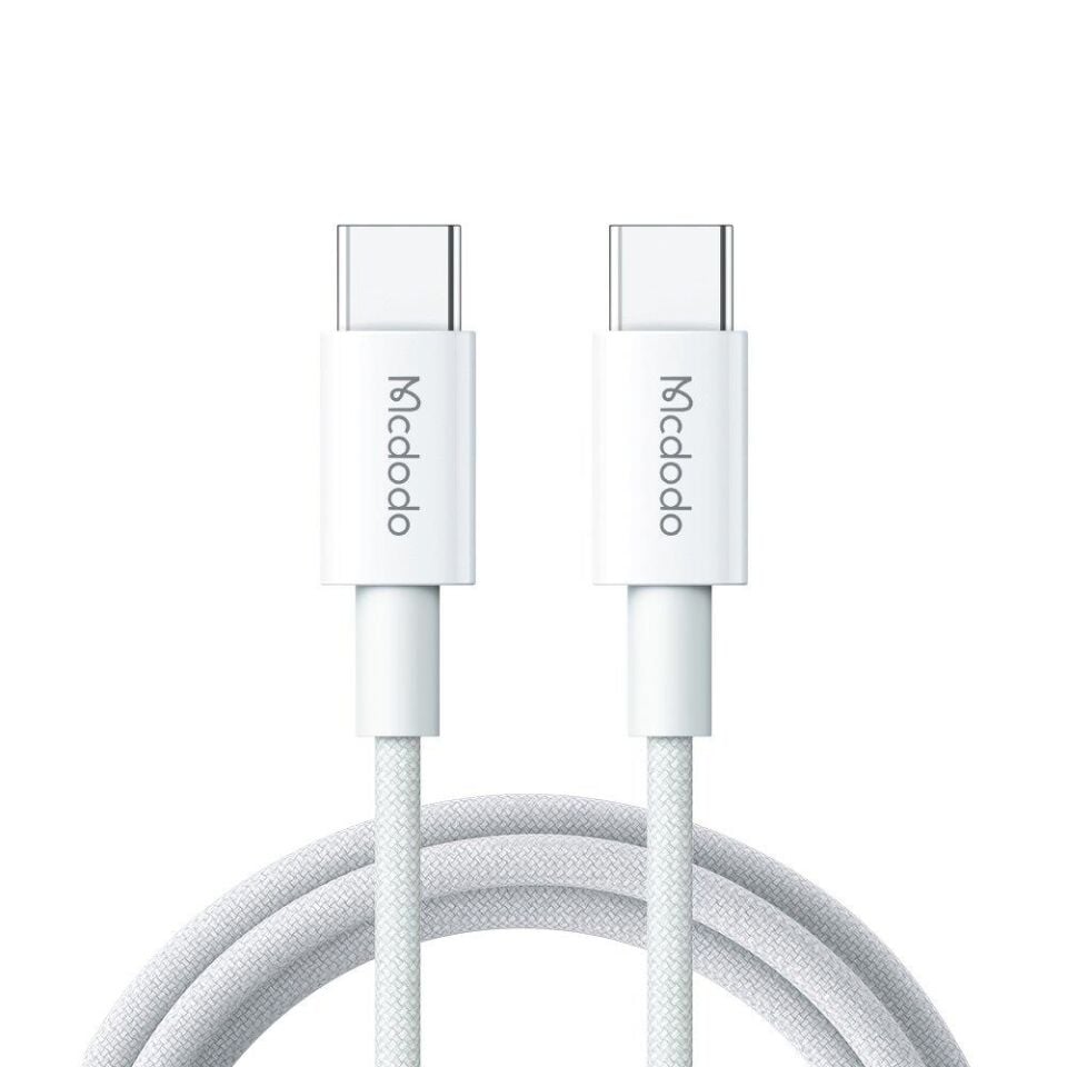 McDodo CA-2770 60W USB -C TO USB-C Şarj Ve Data Kablosu Beyaz - 1.2 M