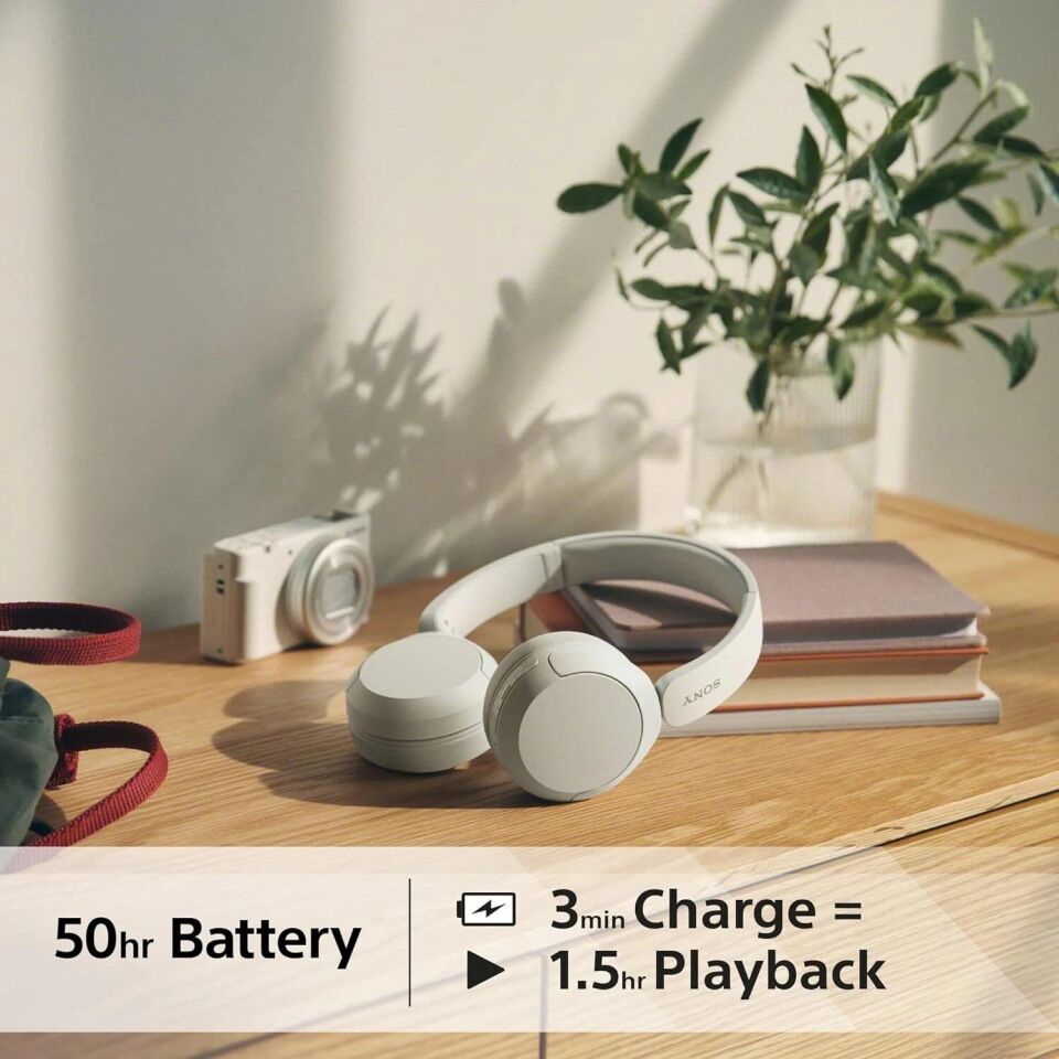 SONY WHCH520 Wireless Bluetooth Kulaküstü Kulaklık Beyaz