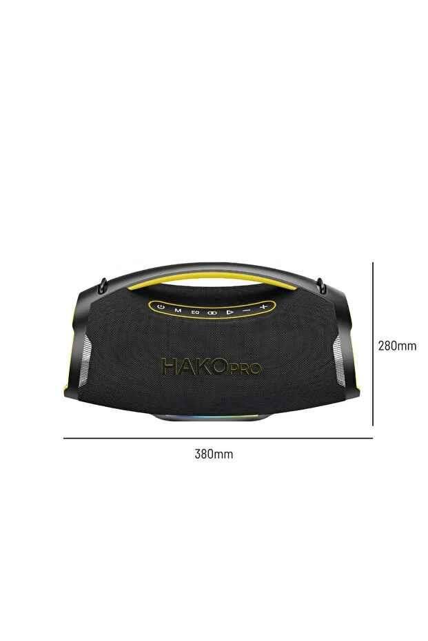 HAKOPRO 250W Ekstra Bass 12000mAh Mikrofonlu Hoparlör ıpx5 H701