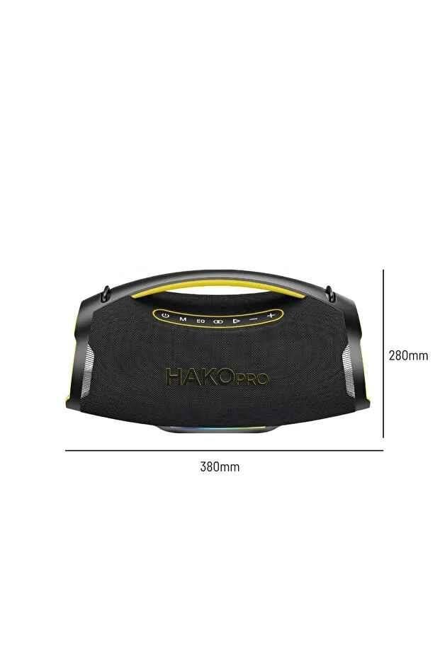 HAKOPRO 250W Ekstra Bass 12000mAh Mikrofonlu Hoparlör ıpx5 H701