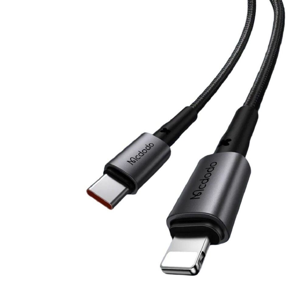 Mcdodo CA-2851 36w PD Type-C to Lightning Hızlı Data ve Şarj Kablosu 1.8m Siyah
