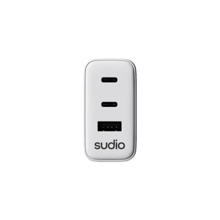 Sudio P3 GaN  Güç Adaptörü USB,Type C  (65W) Beyaz