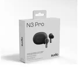 Sudio N3 Pro Kulakiçi  True Wireless Earbuds ANC Siyah
