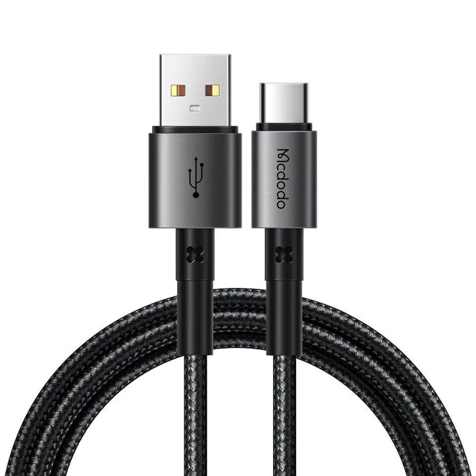 Mcdodo CA-3590 100W 6A Type-C Hızlı Şarj ve Veri Aktarım Kablosu 1.2m - Siyah