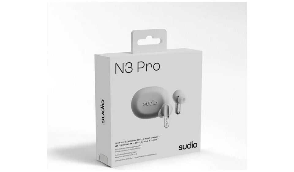 Sudio N3 Pro Kulakiçi  True Wireless Earbuds ANC Beyaz