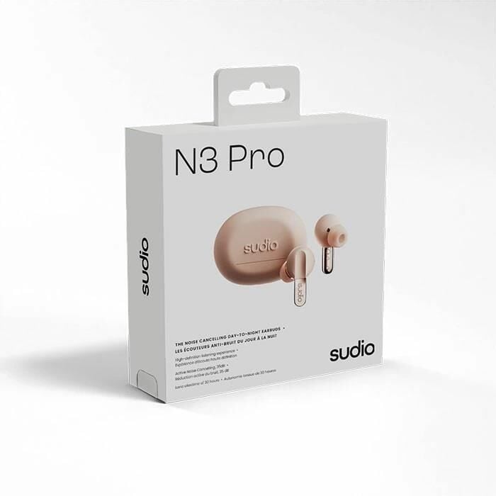 Sudio N3 Pro Kulakiçi  True Wireless Earbuds ANC Pembe