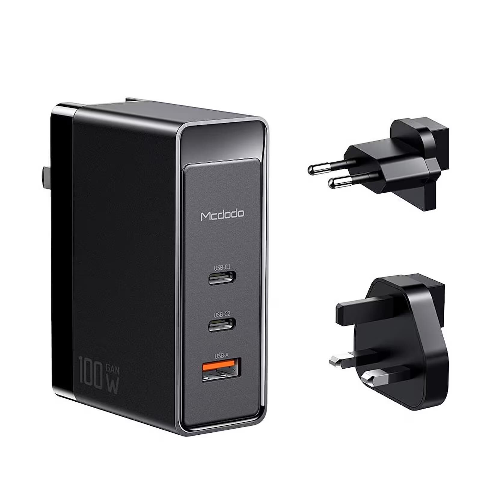 MCDODO CH-8101 100w GaN
Serisi 3 Port Başlıklı 1xusb 2xtype-c Girişli Universal Şarj Adaptörü- Siyah