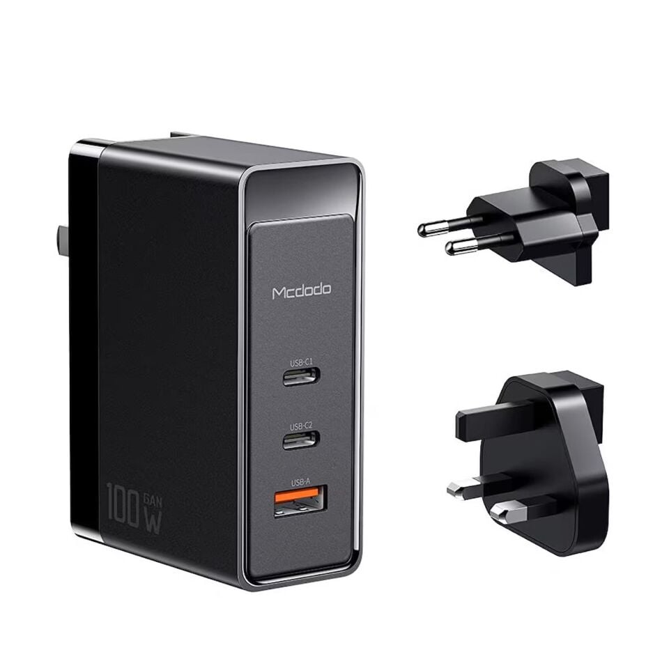 MCDODO CH-8101 100w GaN
Serisi 3 Port Başlıklı 1xusb 2xtype-c Girişli Universal Şarj Adaptörü- Siyah