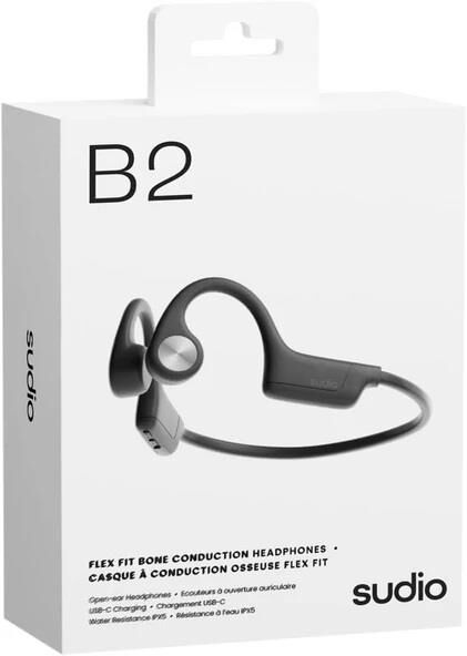 Sudio B4 Spor Kemik İletimli Bluetooth Kulaklık Siyah