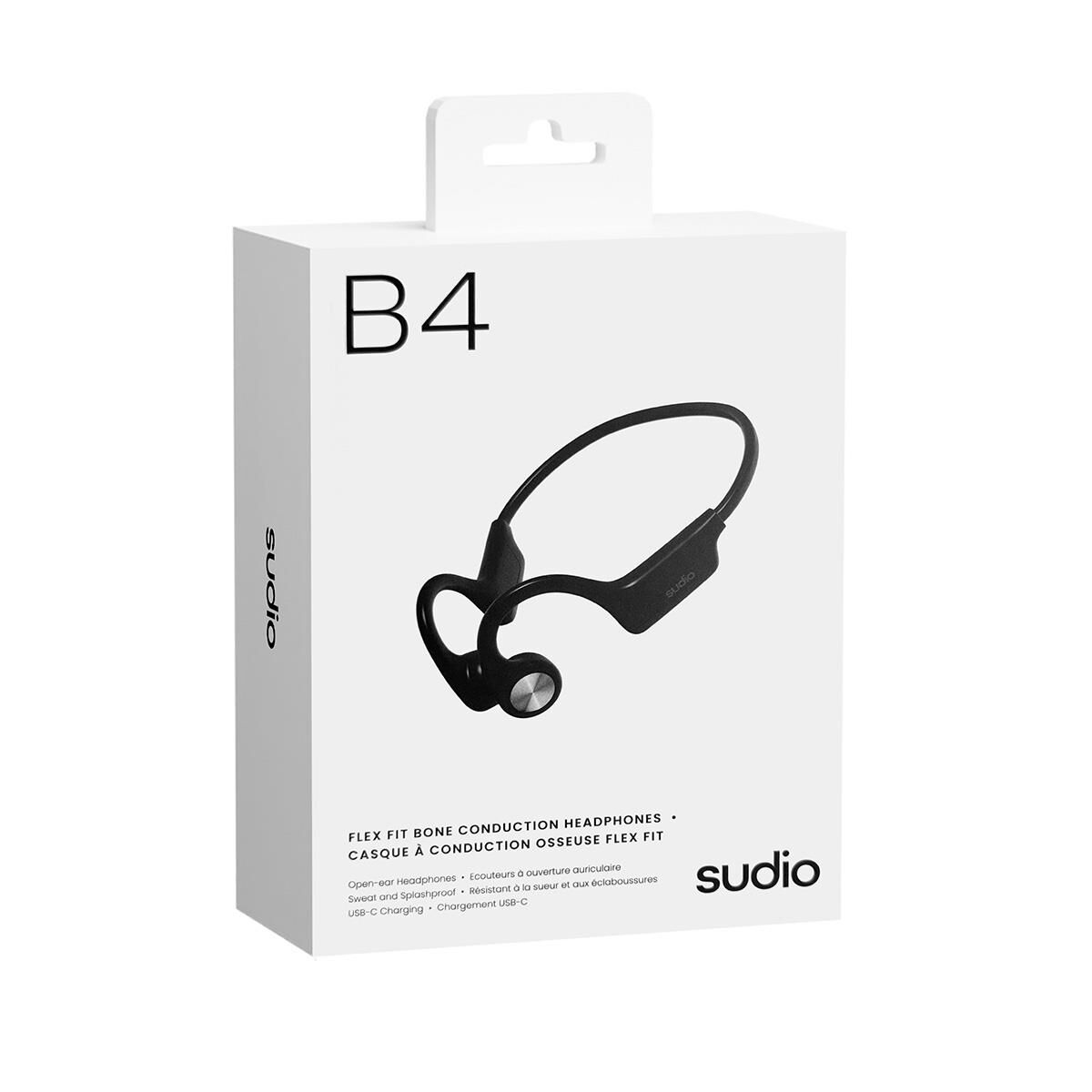 Sudio B4 Kemik İletimli Bluetooth Spor Kulaklığı Siyah