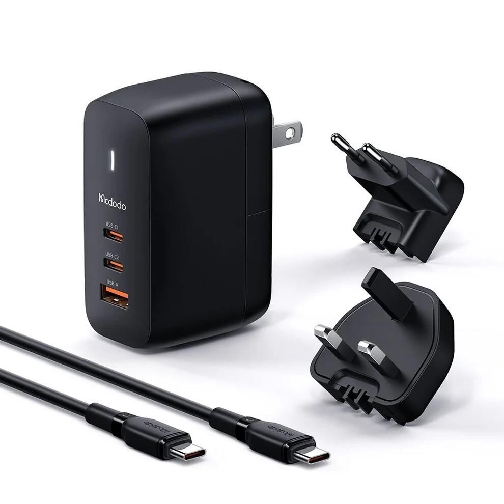 MCDODO CH-8442 70w GaN 3.0
Dual Type-c + USB Universal Seyahat Şarj Seti