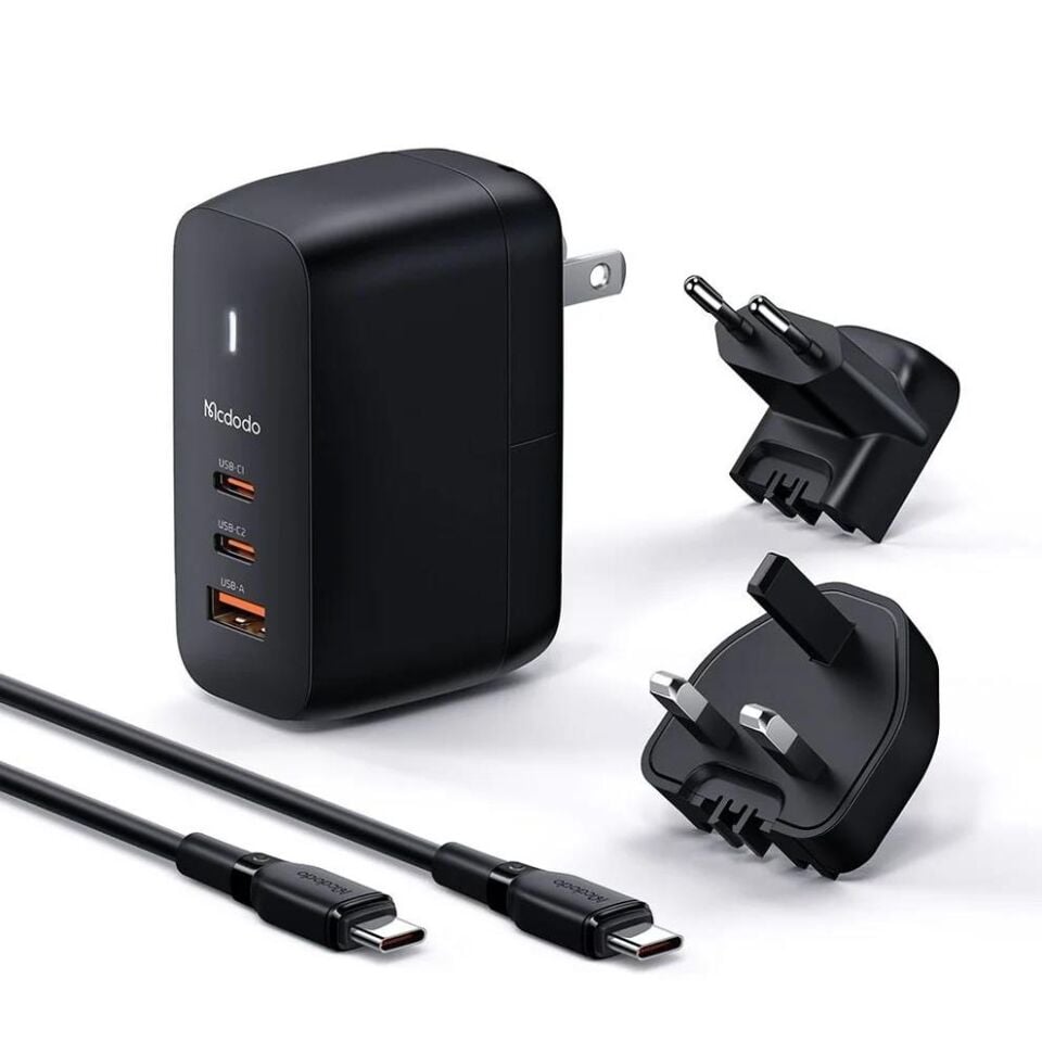 MCDODO CH-8442 70w GaN 3.0
Dual Type-c + USB Universal Seyahat Şarj Seti