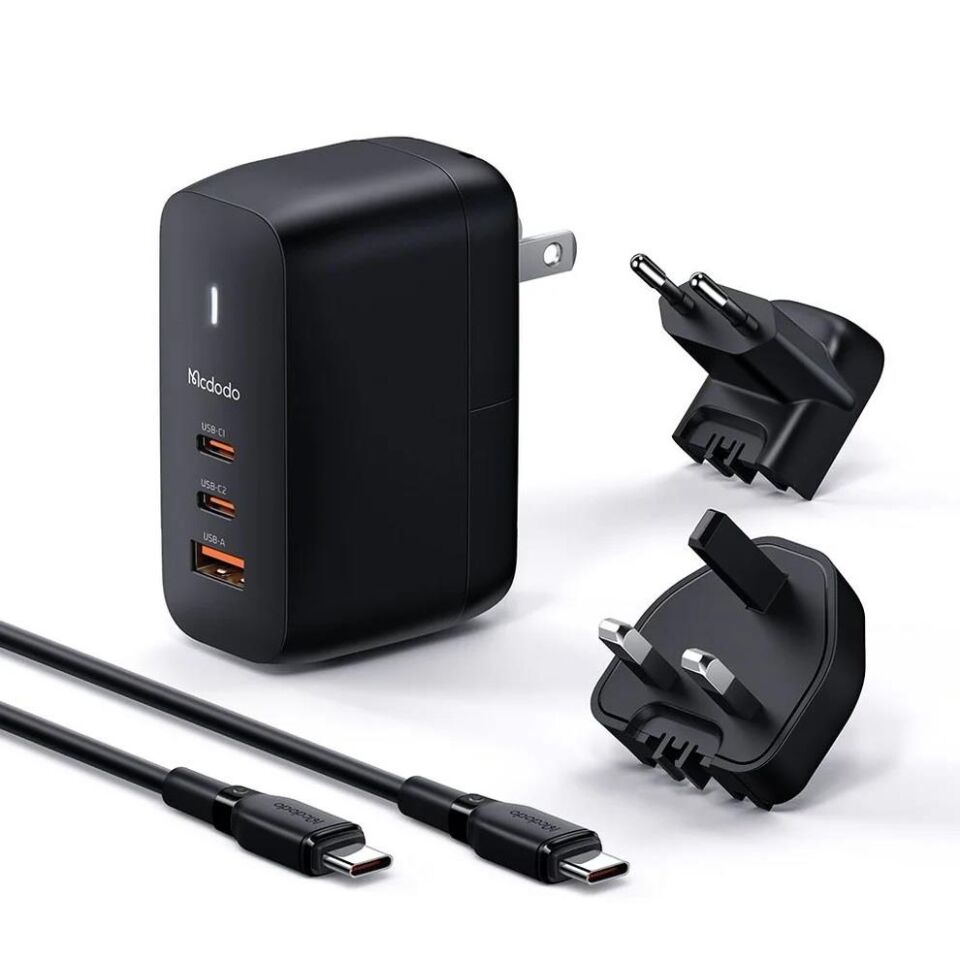 MCDODO CH-8442 70w GaN 3.0
Dual Type-c + USB Universal Seyahat Şarj Seti
