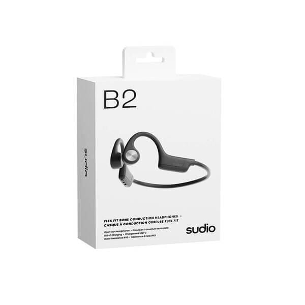 Sudio B2 Flex Fit Kablosuz Bluetooth Kemik İletimli Kulaklık Siyah