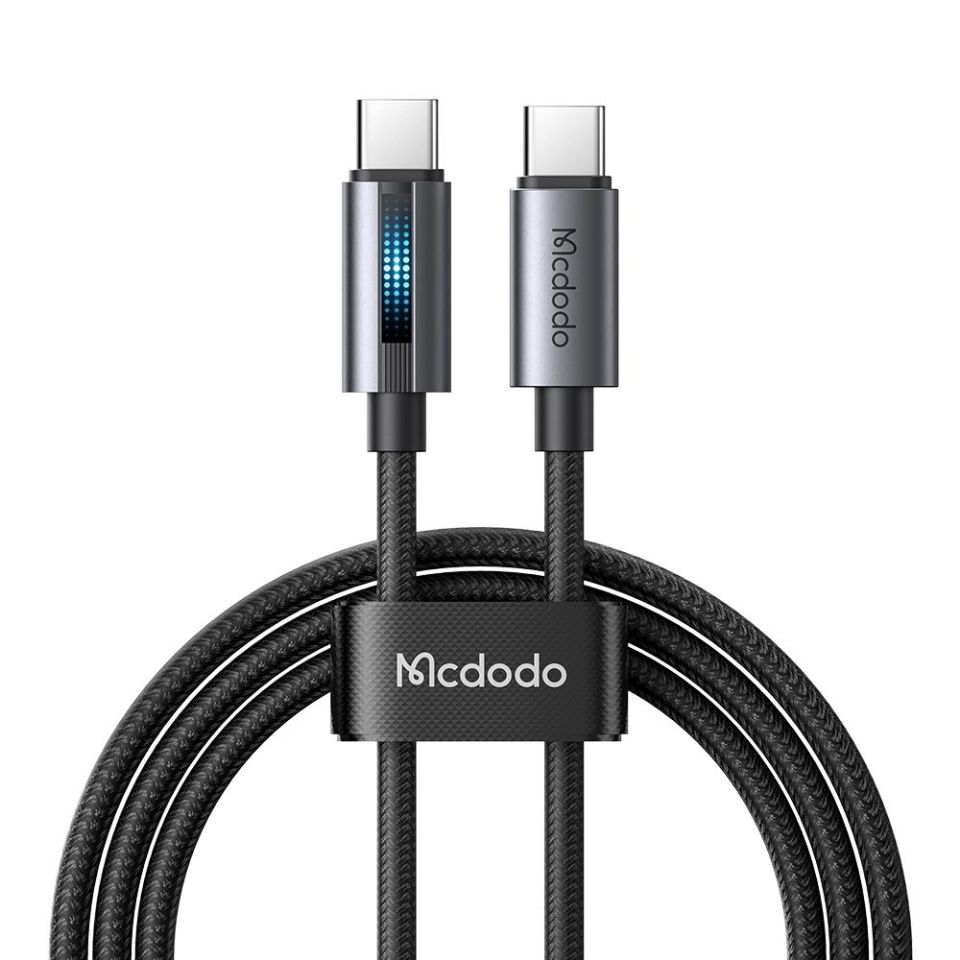 Mcdodo Ca-5740 Pd 100 W Usb-C To Usb-C Hızlı Şarj Kablosu 1.2m - Siyah
