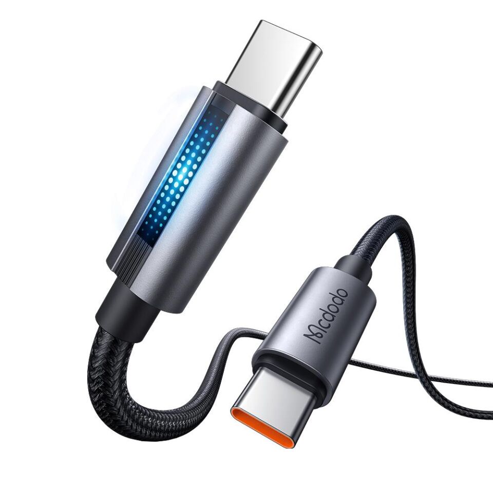 Mcdodo Ca-5740 Pd 100 W Usb-C To Usb-C Hızlı Şarj Kablosu 1.2m - Siyah
