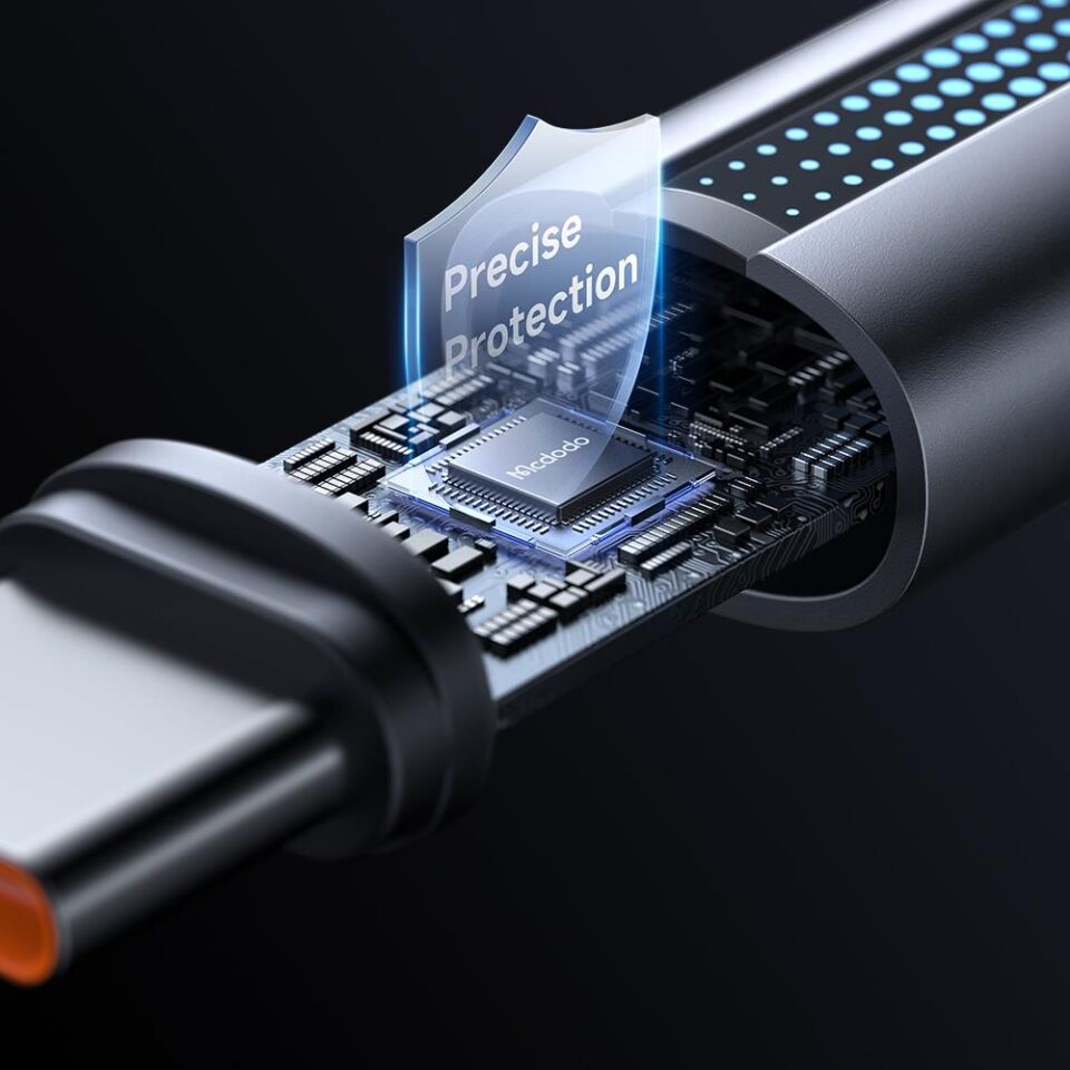 Mcdodo Ca-5740 Pd 100 W Usb-C To Usb-C Hızlı Şarj Kablosu 1.2m - Siyah