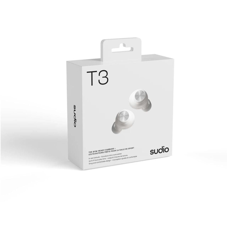 Sudio T3 True Wireless Bluetooth Kulakiçi Kulaklık Beyaz