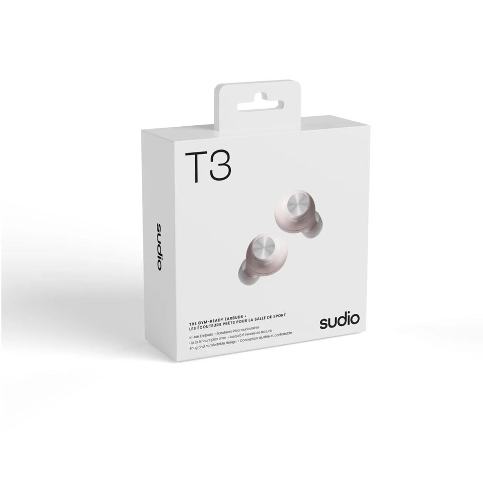 Sudio T3 True Wireless Bluetooth Kulakiçi Kulaklık Pembe