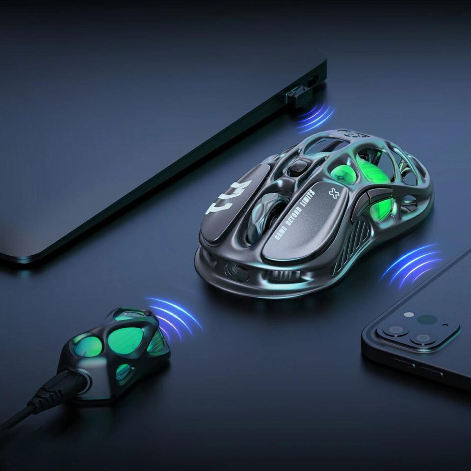 Gravastar Mercury M1 Pro Gri Süper Hafif Kablosuz Gaming Mouse