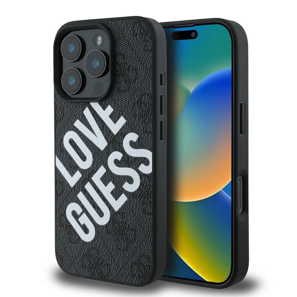 Apple iPhone 16 Pro Kılıf Guess Orijinal Lisanslı Big Love Guess Kapak
