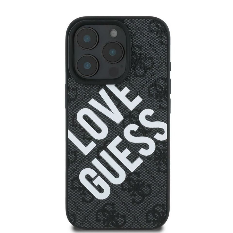 Apple iPhone 16 Pro Kılıf Guess Orijinal Lisanslı Big Love Guess Kapak