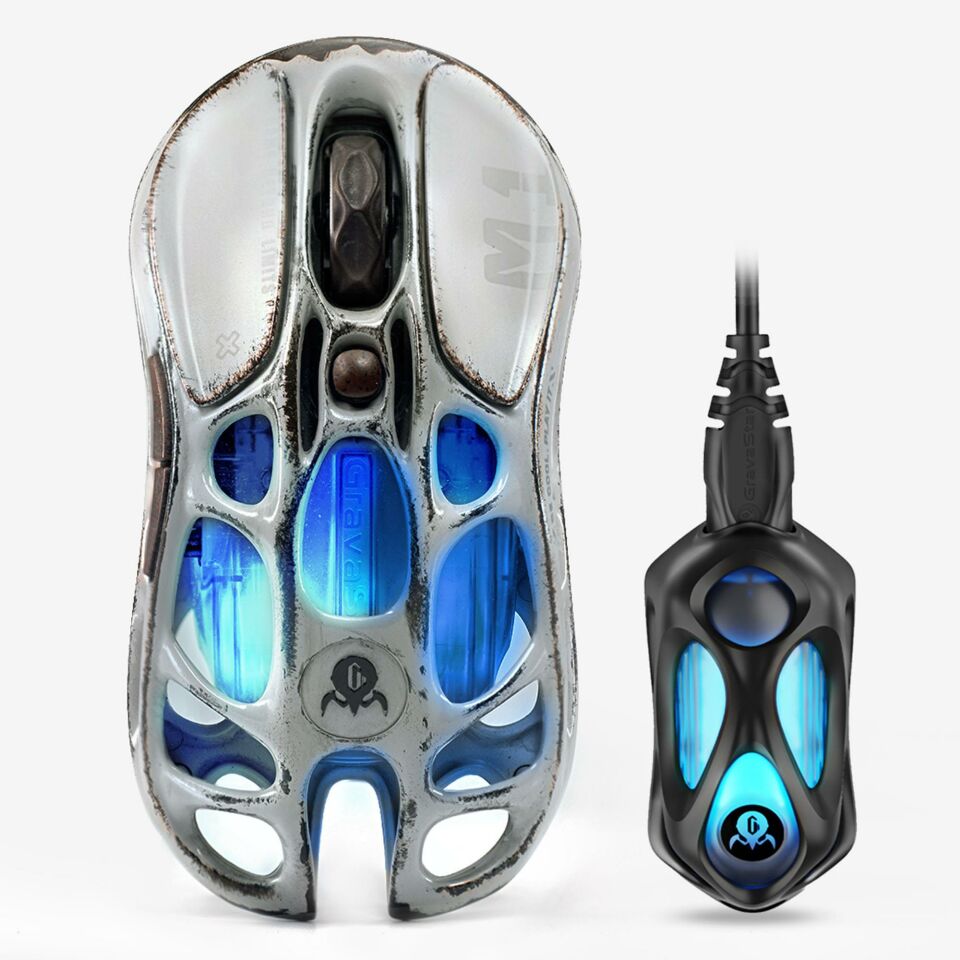 Gravastar Mercury M1 Pro Gri Özel Seri Süper Hafif Kablosuz Gaming Mouse
