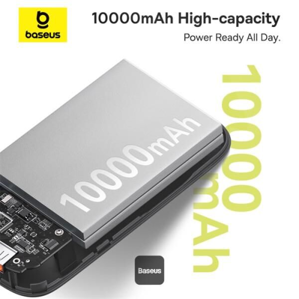 BASEUS QPow2 30W 10.000 mAh Taşınabilir Şarj Cihazı Beyaz