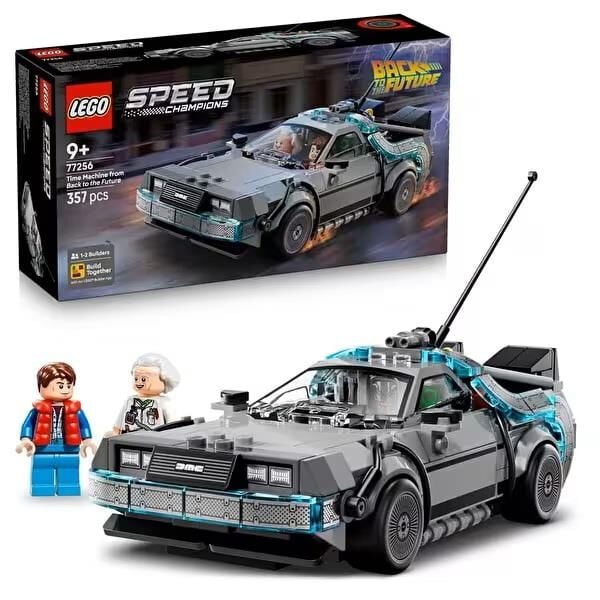 LEGO Speed Champions Geleceğe Dönüş ten Zaman Makinesi 77256  357 Parça