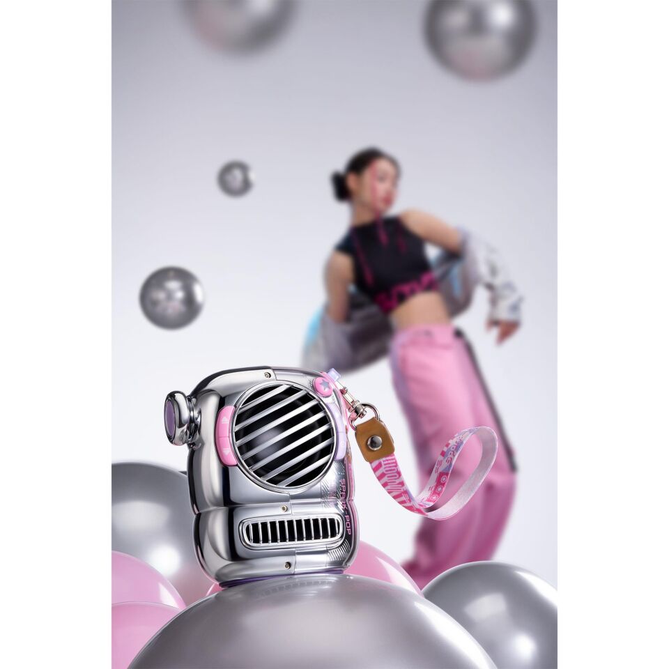 Divoom Spark Pop Bluetooth Hoparlör Pembe