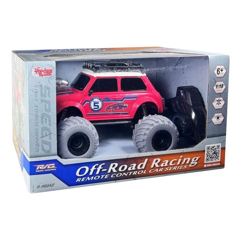 Vardem Uzaktan Kumandalı Full Fonksiyon 1:18 Şarjlı 2.4G Sevimli Off-Road Mini Araba