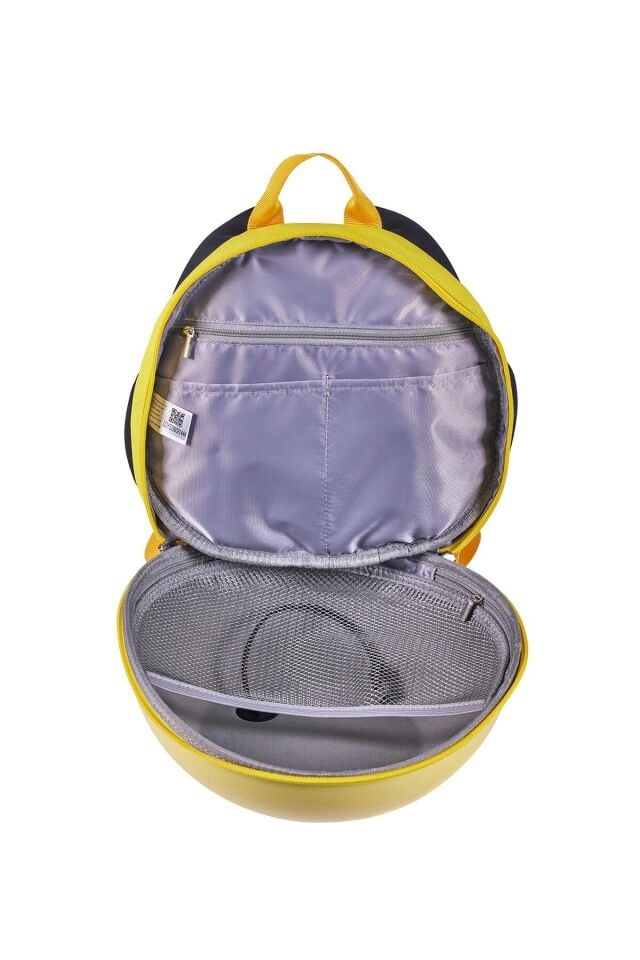 Zampago LED Ekranlı Sevimli Canavar Çocuk Sırt Çantası - sarı