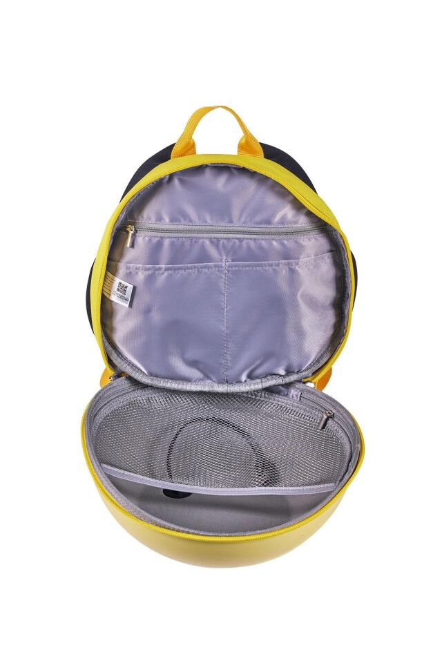 Zampago LED Ekranlı Sevimli Canavar Çocuk Sırt Çantası - sarı