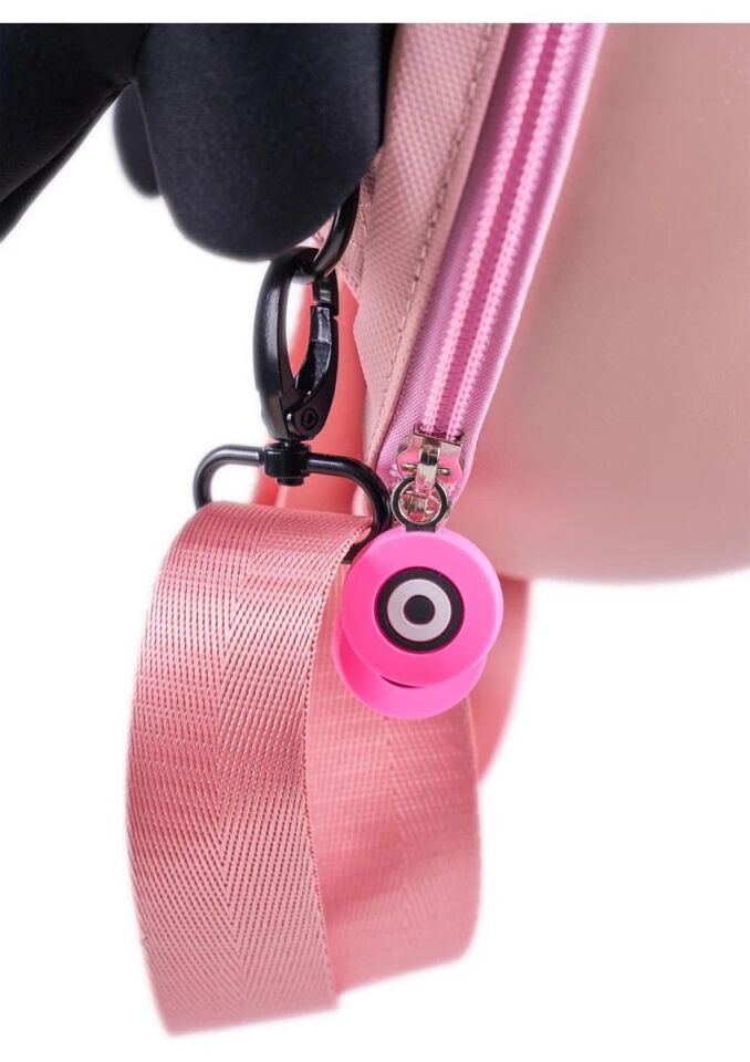 Zampago LED Ekranlı Sevimli Canavar Çocuk Sırt Çantası - pembe