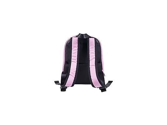 Zampago LED Ekranlı Sert Kasa USB Şarj Girişli Animasyonlu Işıklı Ekran Akıllı Sırt Çantası - Pembe