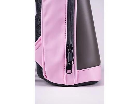 Zampago LED Ekranlı Sert Kasa USB Şarj Girişli Animasyonlu Işıklı Ekran Akıllı Sırt Çantası - Pembe