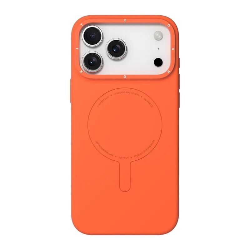 Youngkit iPhone 17 Pro  MagSafe Şarj Özellikli Youngkit Morandi Serisi Kılıf Turuncu