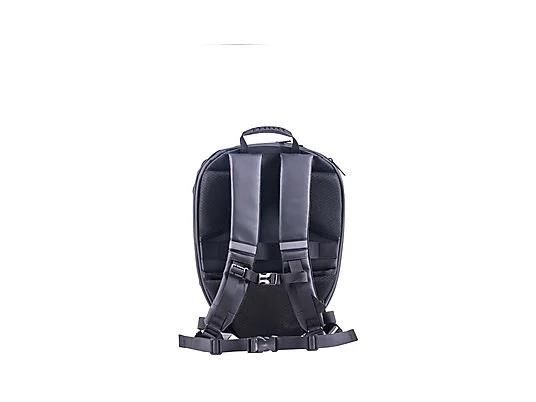 Zampago Ironman Bold Grafitti LED Göz Maskeli USB Şarj Girişli, Sert Kasa Grafiti Akıllı Sırt Çantası - Çok Renkli