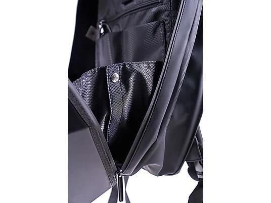 Zampago  LED SE Göz Maskeli Sert Kasa, USB Şarj Girişli Akıllı Sırt Çantası - Siyah