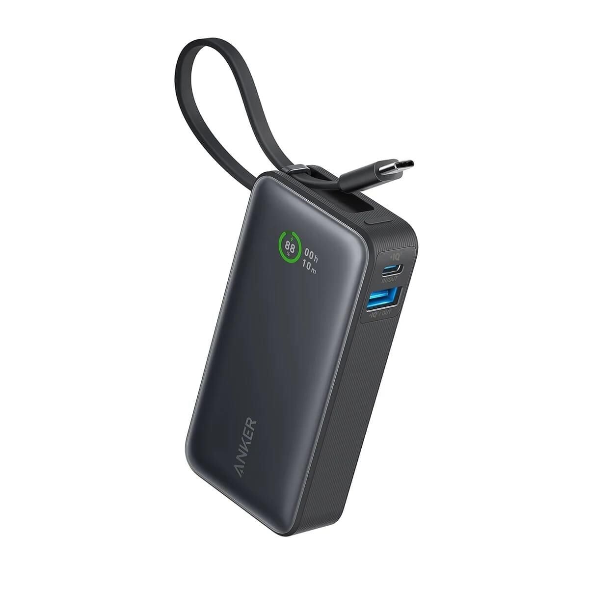 Anker Nano Powerbank (30W, Dahili USB-C Kablosu)
