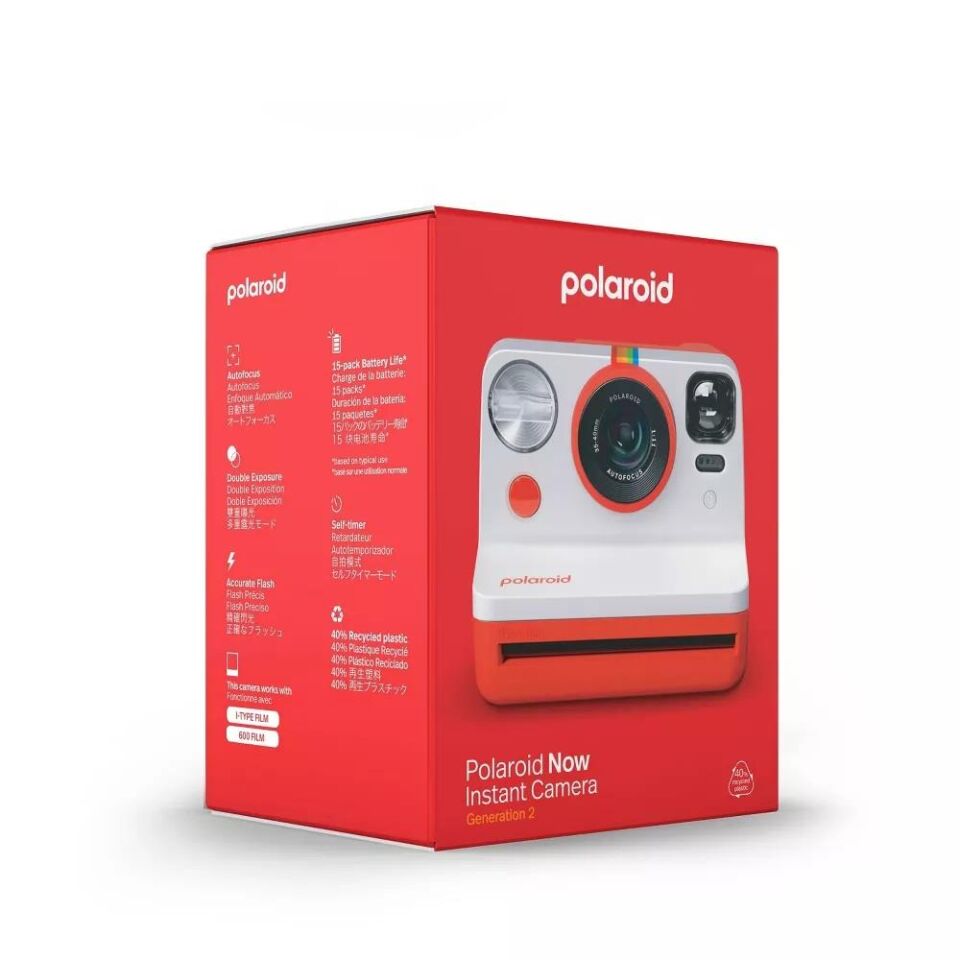 Polaroid Now Generation 2 Instant - Fotoğraf Makinesi - Kırmızı